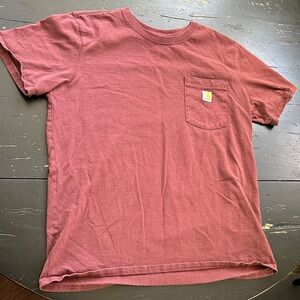 Carhartt Short Sleeve Pocket Tee in Dusty Rose